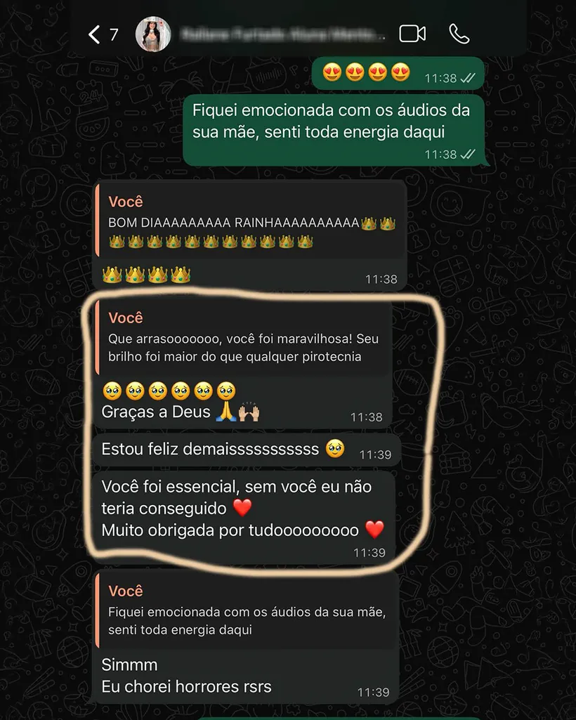 Depoimento de aluna