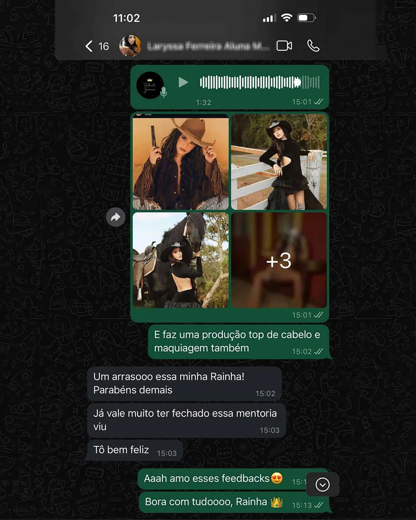 Depoimento de aluna